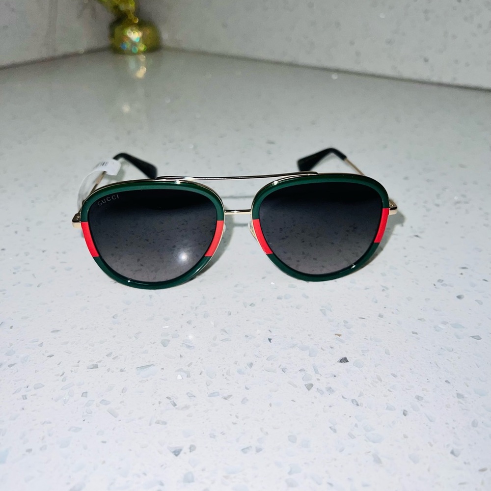 GUCCI AVIATOR METAL SUNGLASSES GG0062S